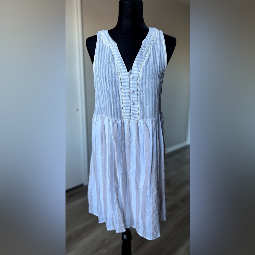 Kori Striped Sleeveless Mini Dress